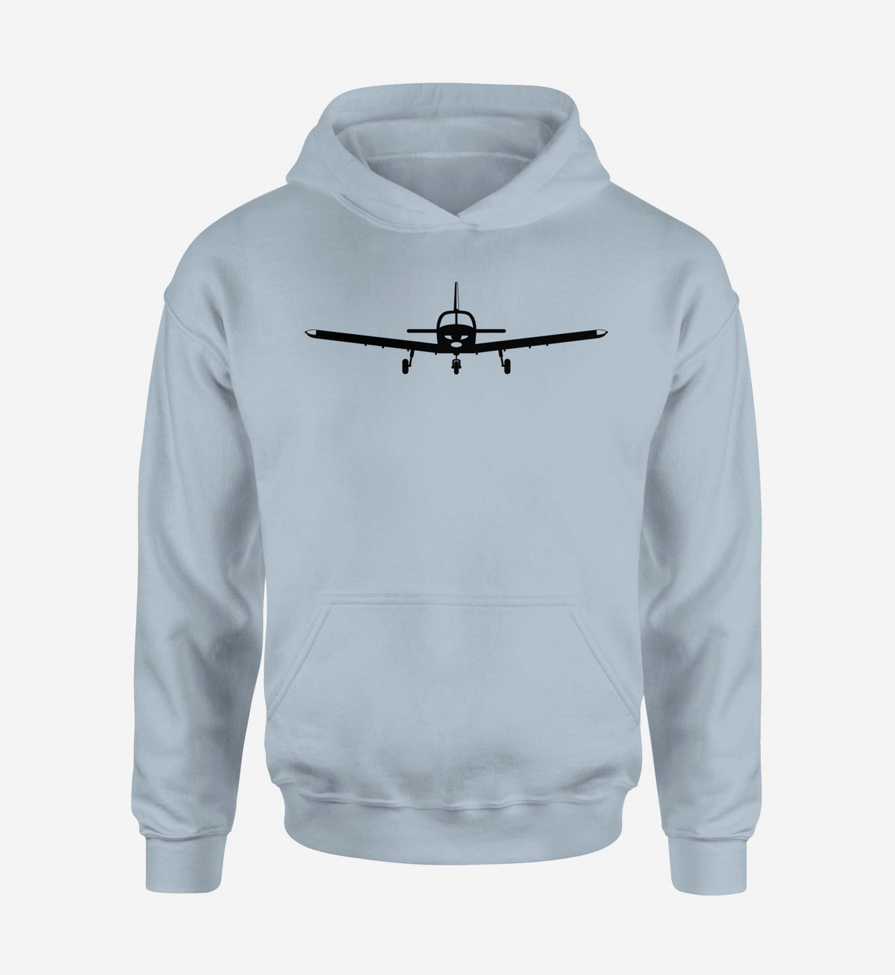 Piper PA28 Silhouette Plane Designed Hoodies