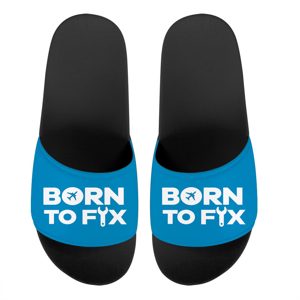 Born To Fix Airplanes Designed Sport Slippers