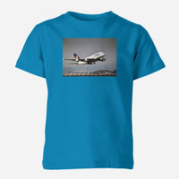 Thumbnail for Departing Lufthansa A380 Designed Children T-Shirts