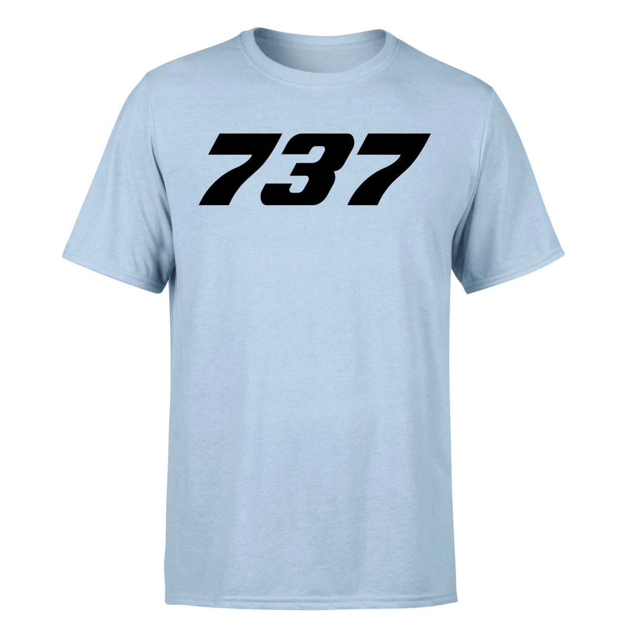 737 Flat Text Designed T-Shirts
