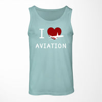 Thumbnail for I Love Aviation Designed Tank Tops