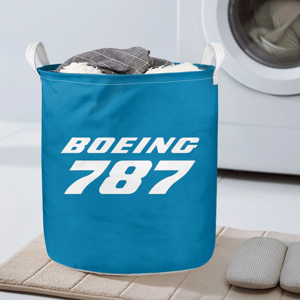 Boeing 787 & Text Designed Laundry Baskets