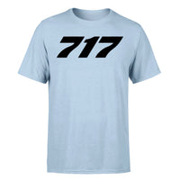 Thumbnail for 717 Flat Text Designed T-Shirts