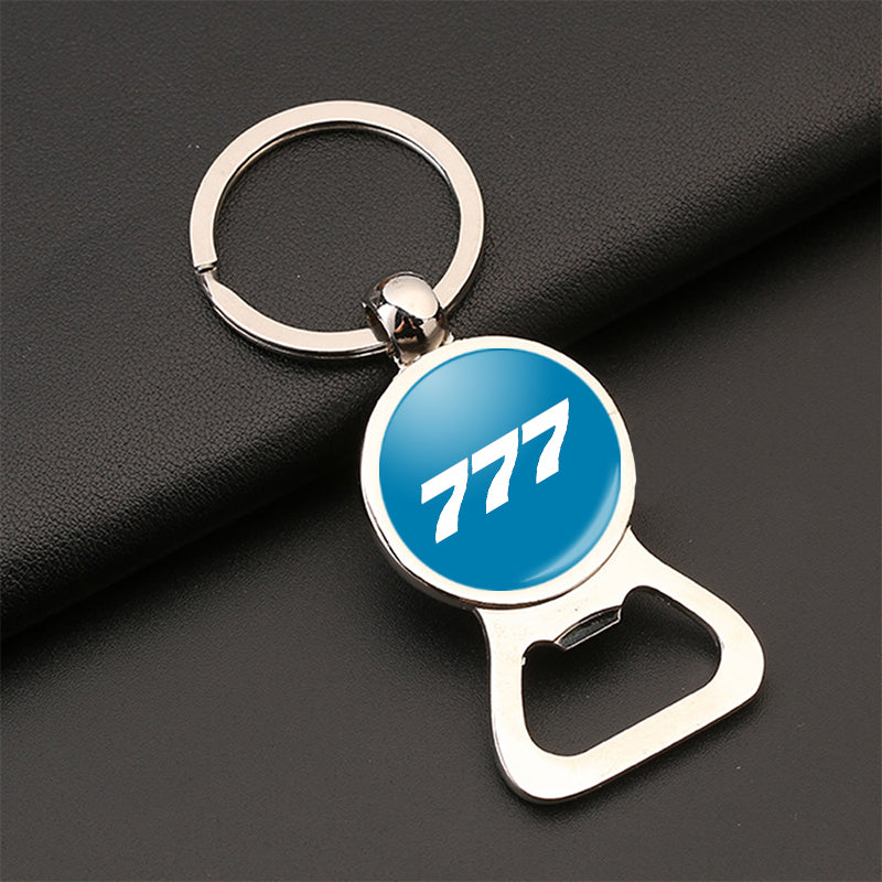 777 Flat Text Designed Bottle Opener Key Chains