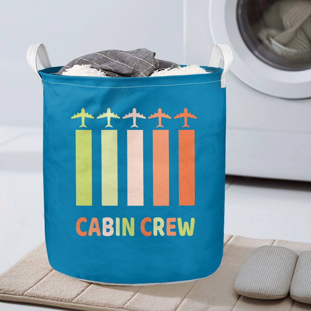 Colourful Cabin Crew Designed Laundry Baskets