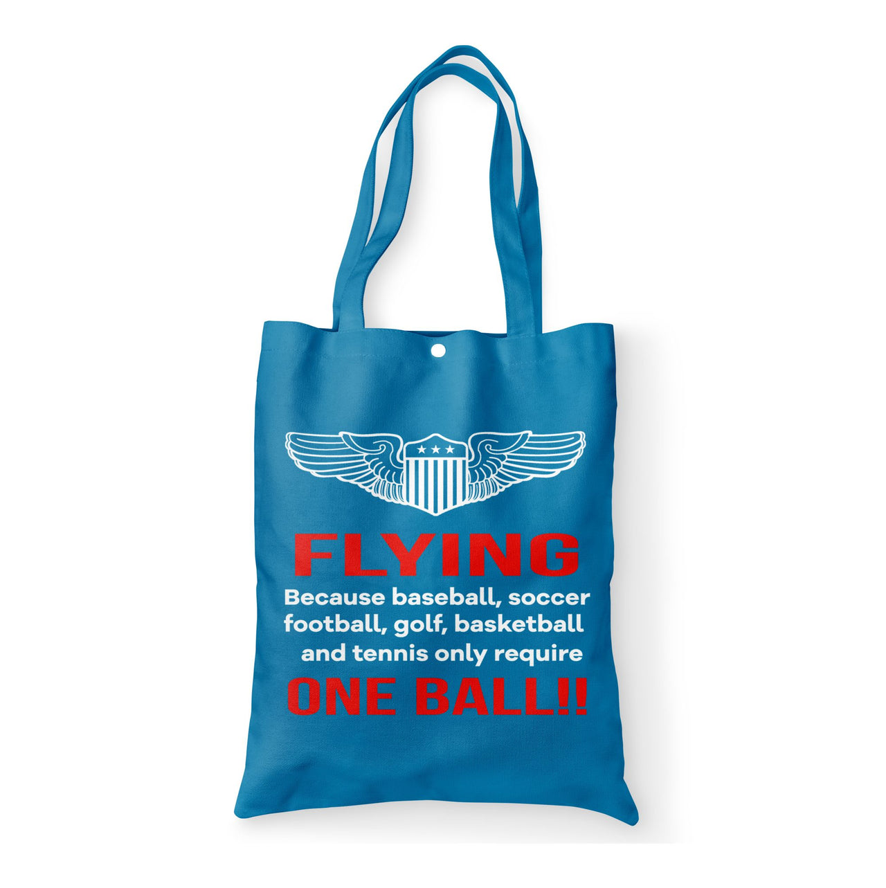 Flying One Ball Designed Tote Bags