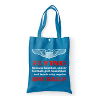 Thumbnail for Flying One Ball Designed Tote Bags