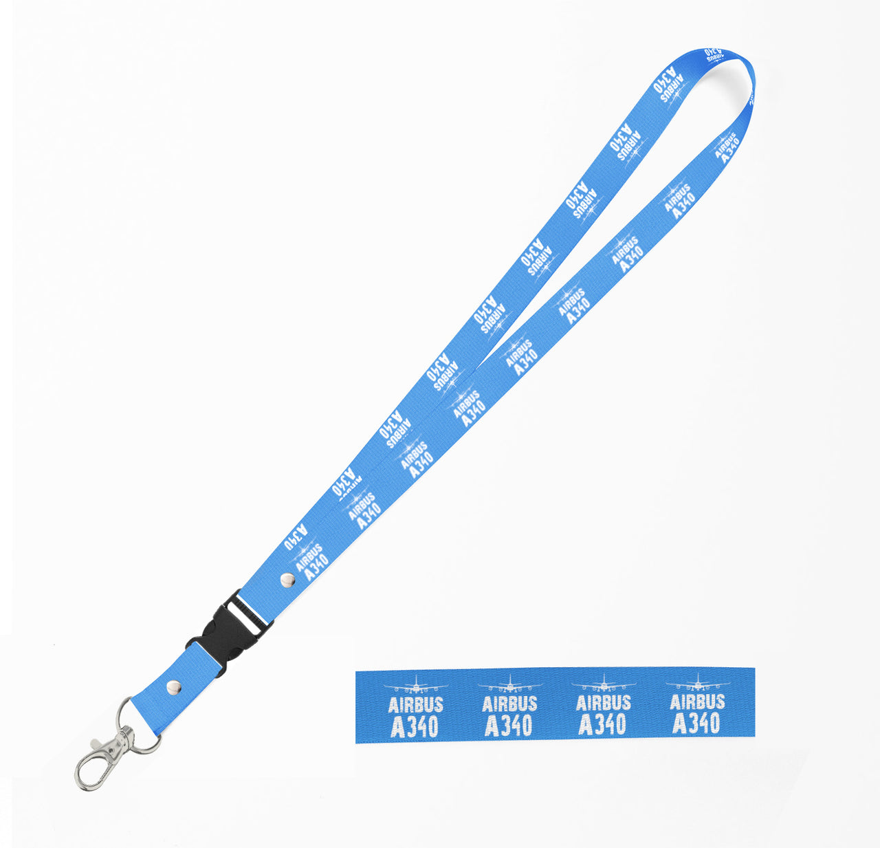 Airbus A340 & Plane Designed Detachable Lanyard & ID Holders