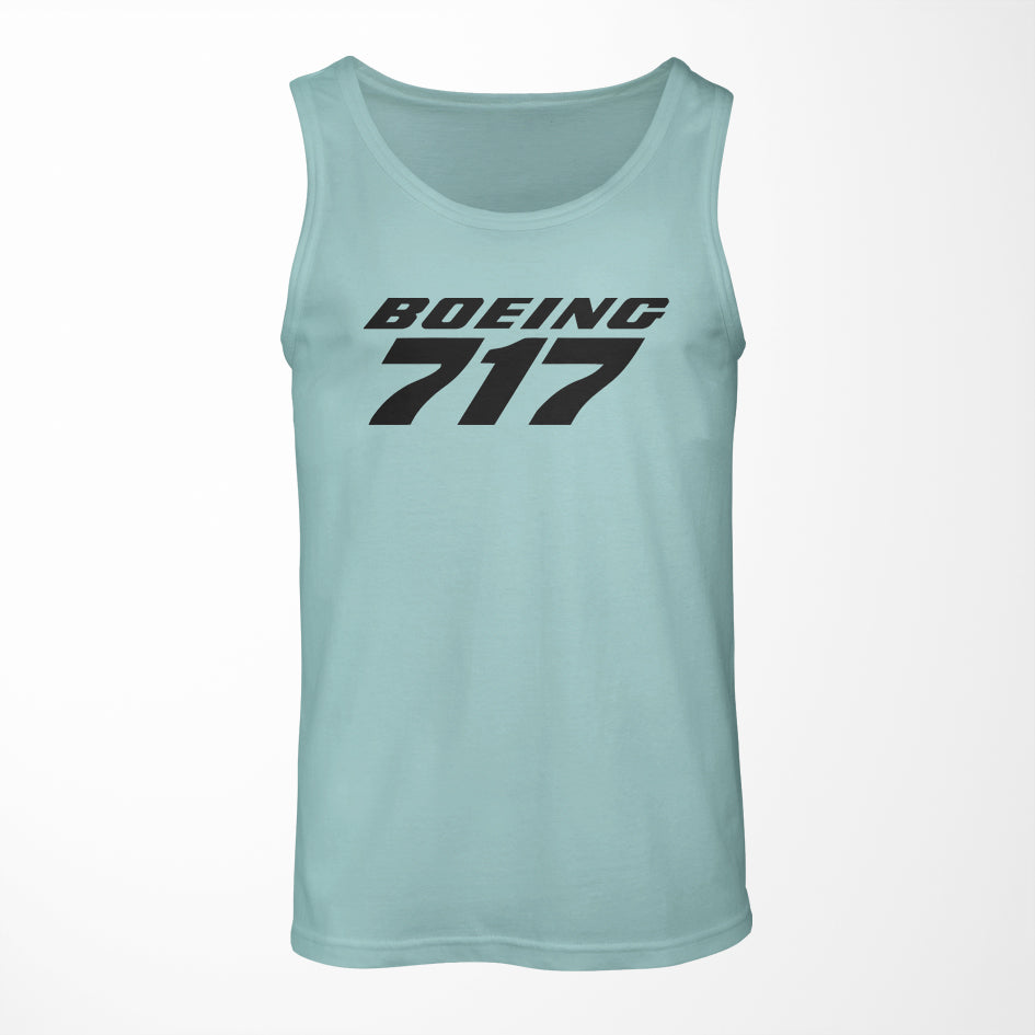 Boeing 717 & Text Designed Tank Tops