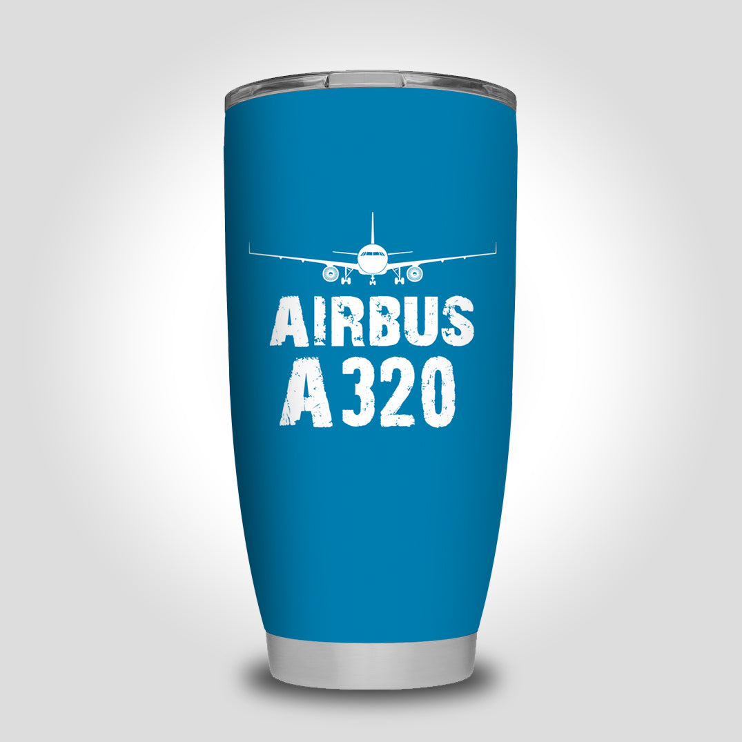 Airbus A320 & Plane Designed Tumbler Travel Mugs