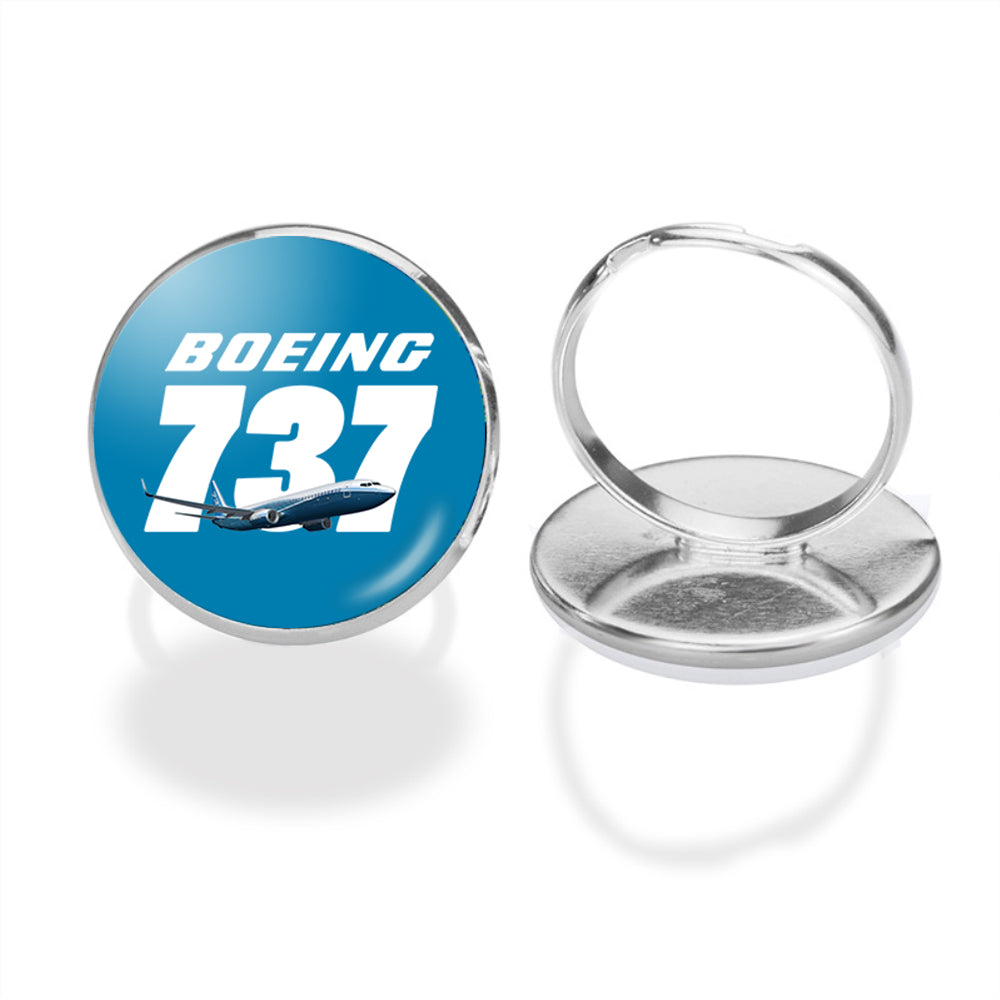Super Boeing 737+Text Designed Rings