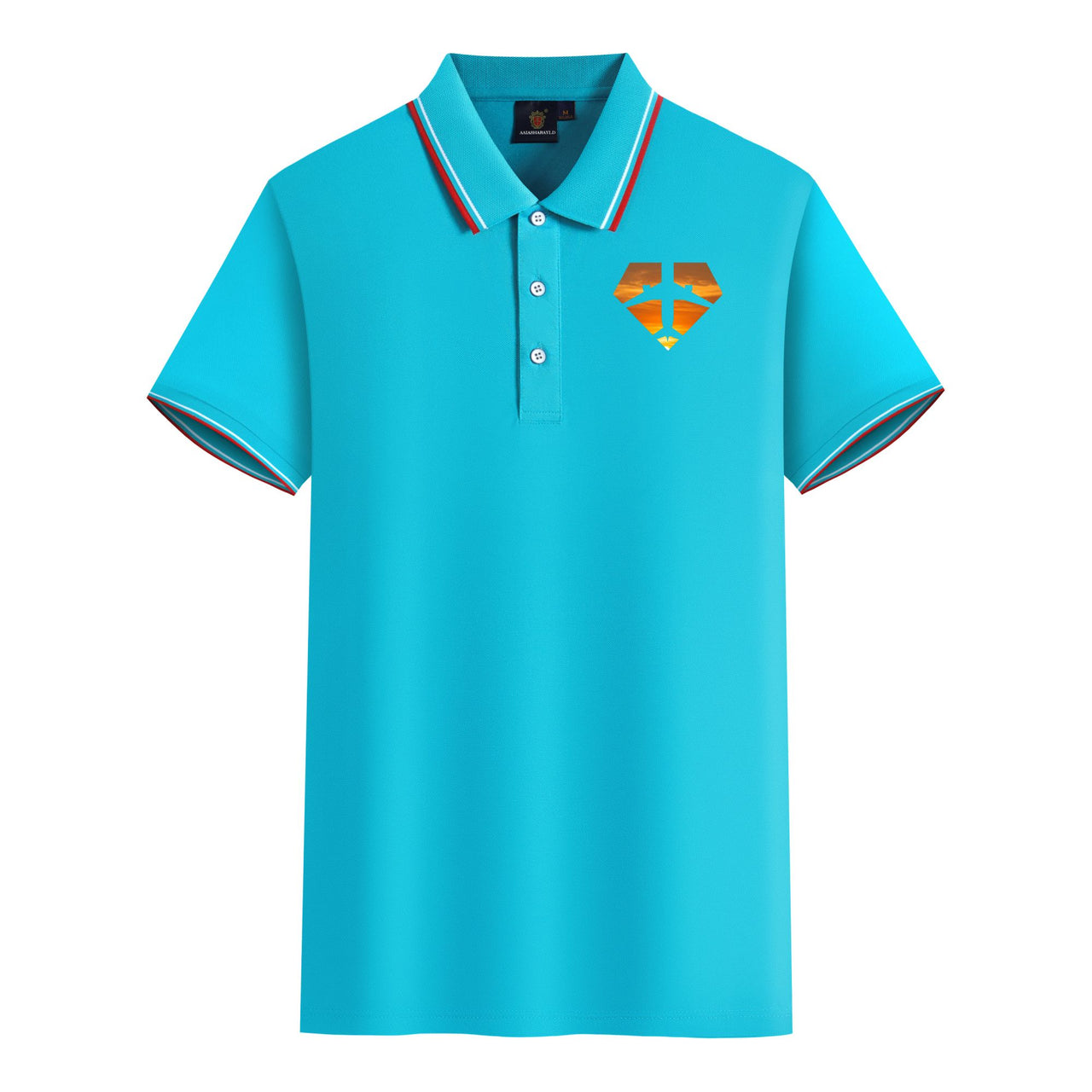 Supermen of The Skies (Sunset) Designed Stylish Polo T-Shirts