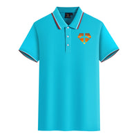 Thumbnail for Supermen of The Skies (Sunset) Designed Stylish Polo T-Shirts