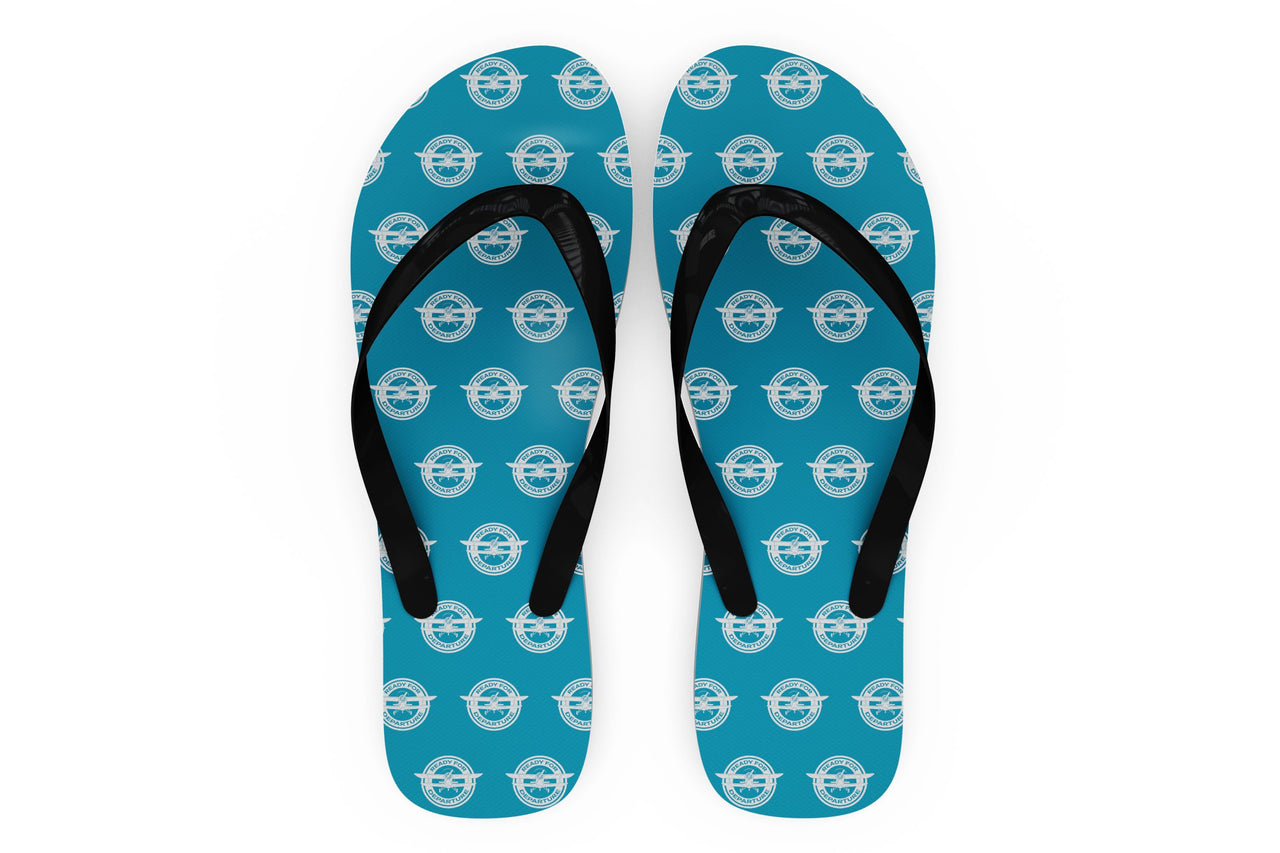 Ready for Departure Designed Slippers (Flip Flops)