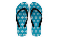 Thumbnail for Ready for Departure Designed Slippers (Flip Flops)