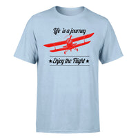 Thumbnail for Life is a journey Enjoy the Flight Designed T-Shirts