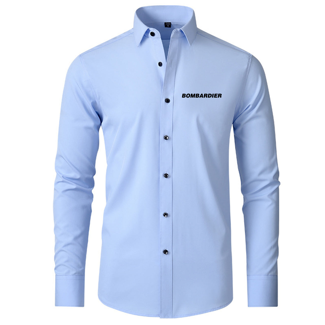 Bombardier & Text Designed Long Sleeve Shirts
