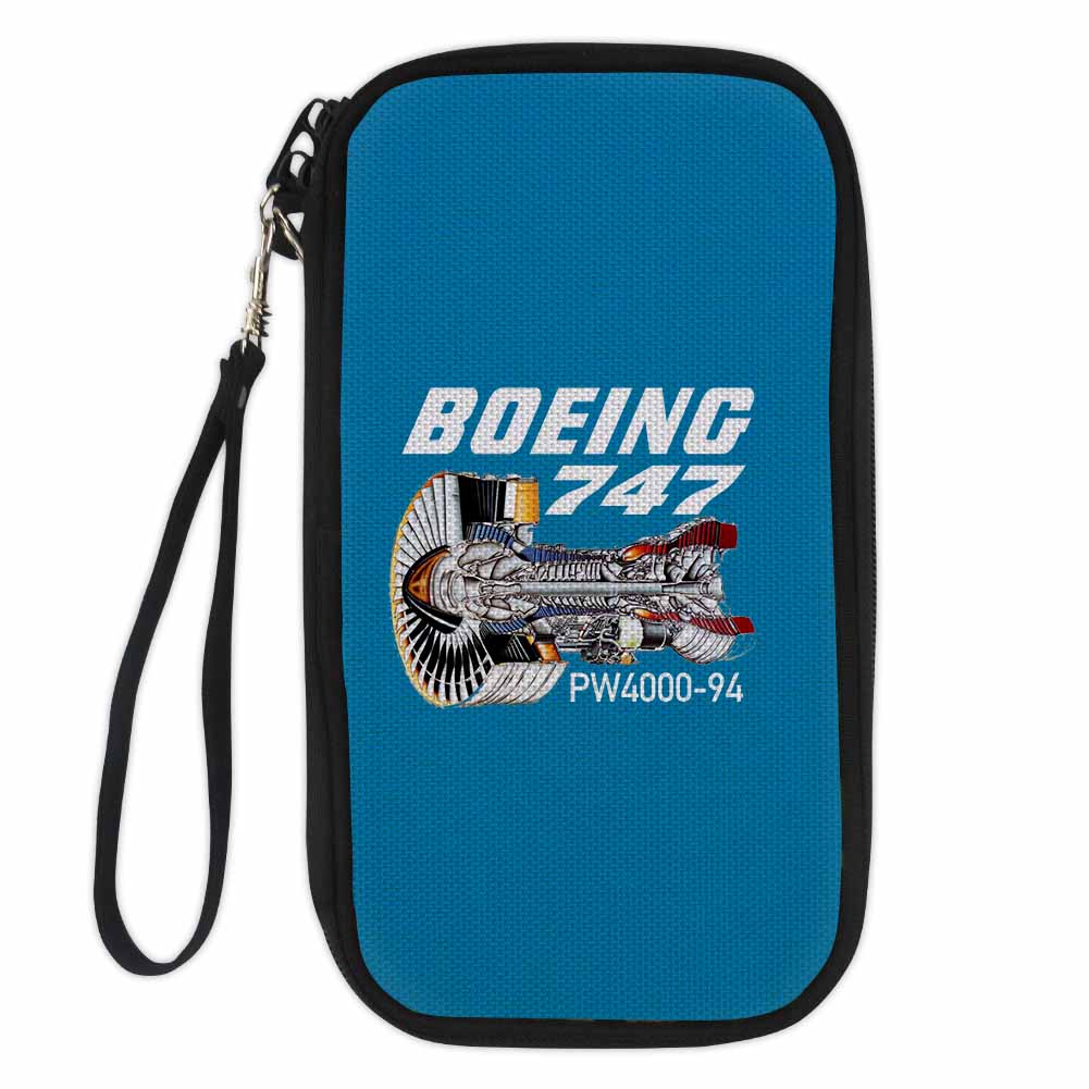 Boeing 747 & PW4000-94 Engine Designed Travel Cases & Wallets