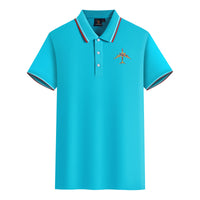 Thumbnail for Colourful Airplane Designed Stylish Polo T-Shirts