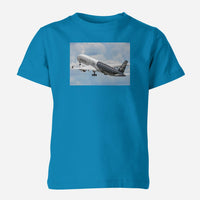 Thumbnail for Departing Airbus A350 (Original Livery) Designed Children T-Shirts