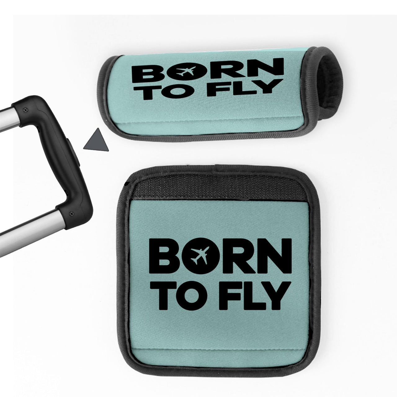 Born To Fly Special Designed Neoprene Luggage Handle Covers