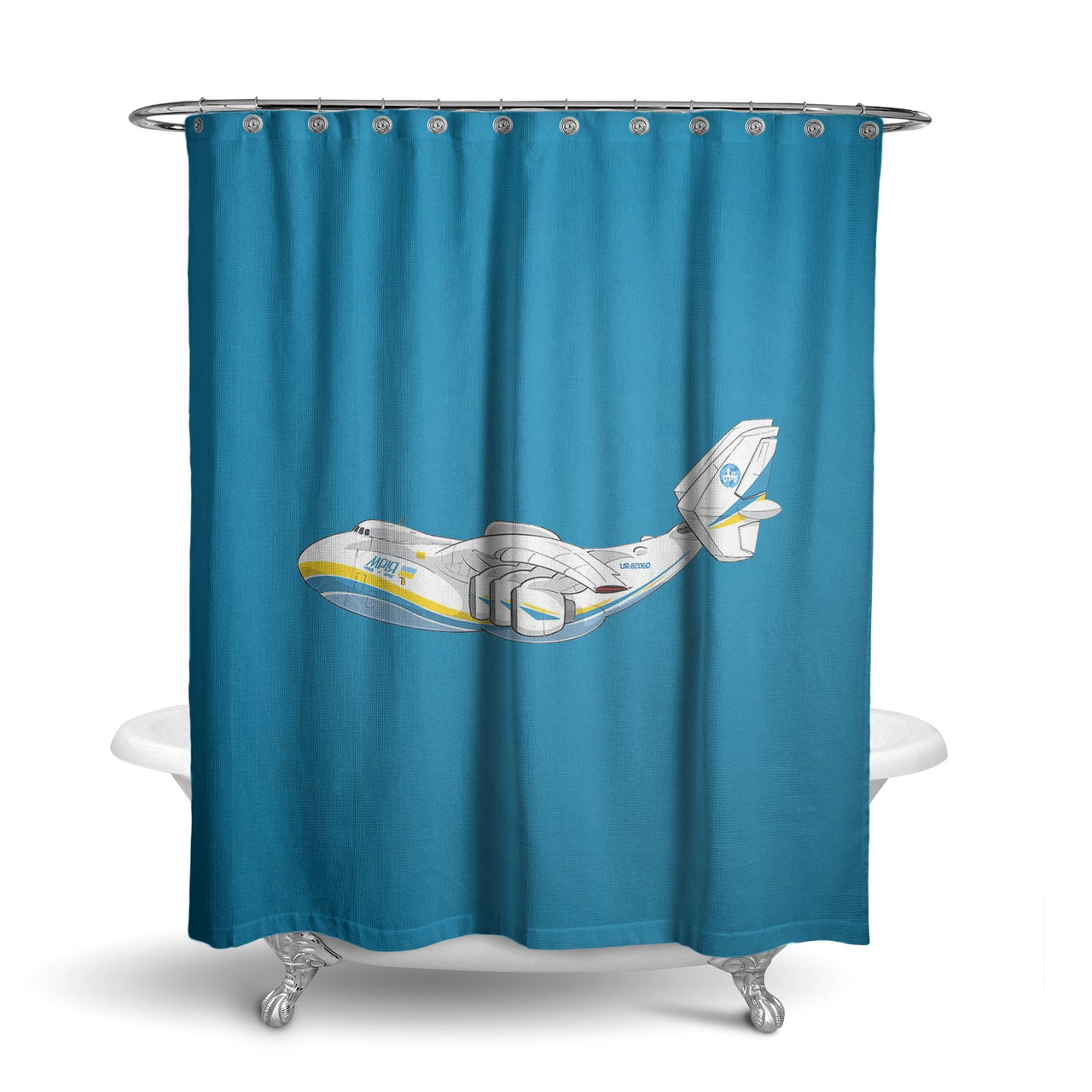 RIP Antonov An-225 Designed Shower Curtains