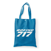 Thumbnail for Boeing 717 & Text Designed Tote Bags