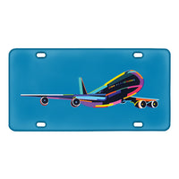 Thumbnail for Multicolor Airplane Designed Metal (License) Plates