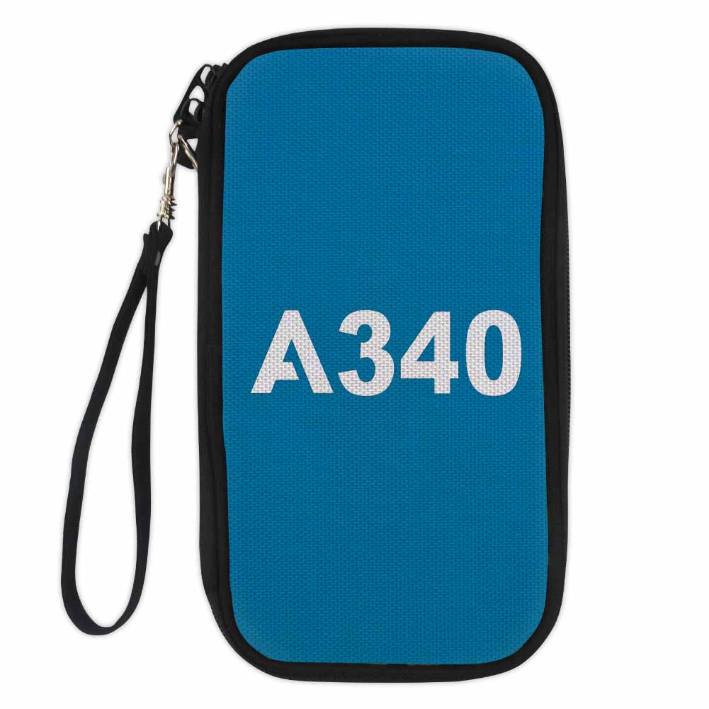A340 Flat Text Designed Travel Cases & Wallets