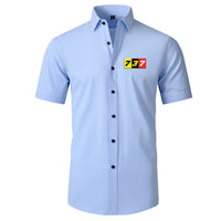 Thumbnail for Flat Colourful 737 Designed Short Sleeve Shirts