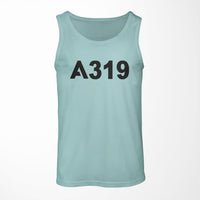 Thumbnail for A319 Flat Text Designed Tank Tops