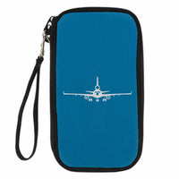 Thumbnail for McDonnell Douglas MD-11 Silhouette Plane Designed Travel Cases & Wallets