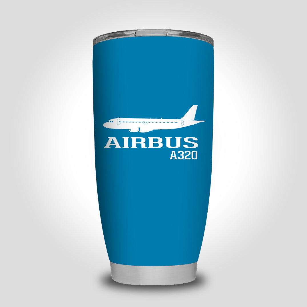 Airbus A320 Printed Designed Tumbler Travel Mugs