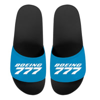 Thumbnail for Boeing 777 & Text Designed Sport Slippers
