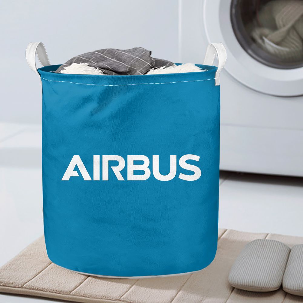 Airbus & Text Designed Laundry Baskets