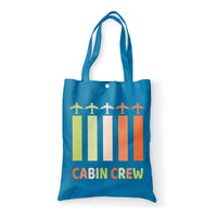 Thumbnail for Colourful Cabin Crew Designed Tote Bags