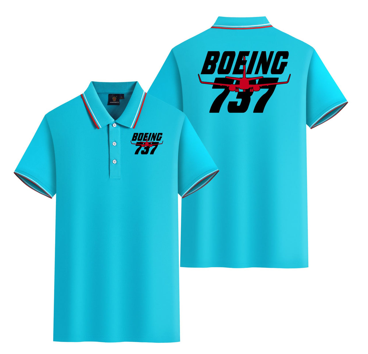 Amazing Boeing 737 Designed Stylish Polo T-Shirts (Double-Side)