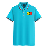 Thumbnail for Flat Colourful 727 Designed Stylish Polo T-Shirts