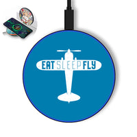 Thumbnail for Eat Sleep Fly & Propeller Designed Wireless Chargers