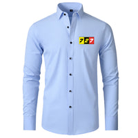 Thumbnail for Flat Colourful 727 Designed Long Sleeve Shirts