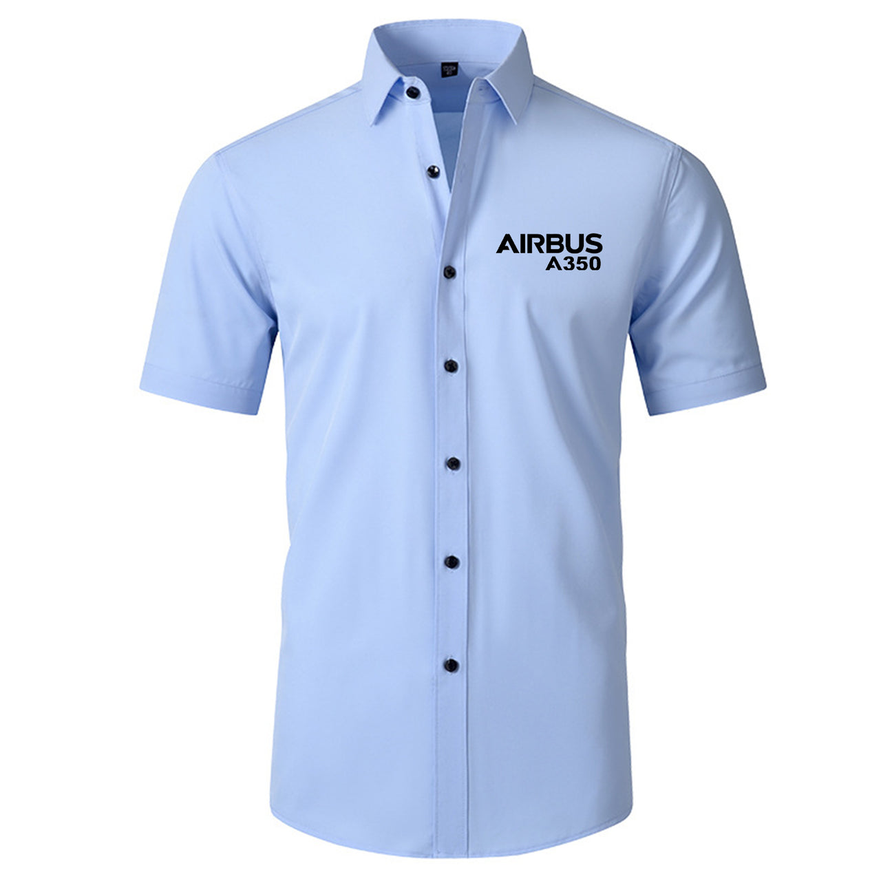 Airbus A350 & Text Designed Short Sleeve Shirts