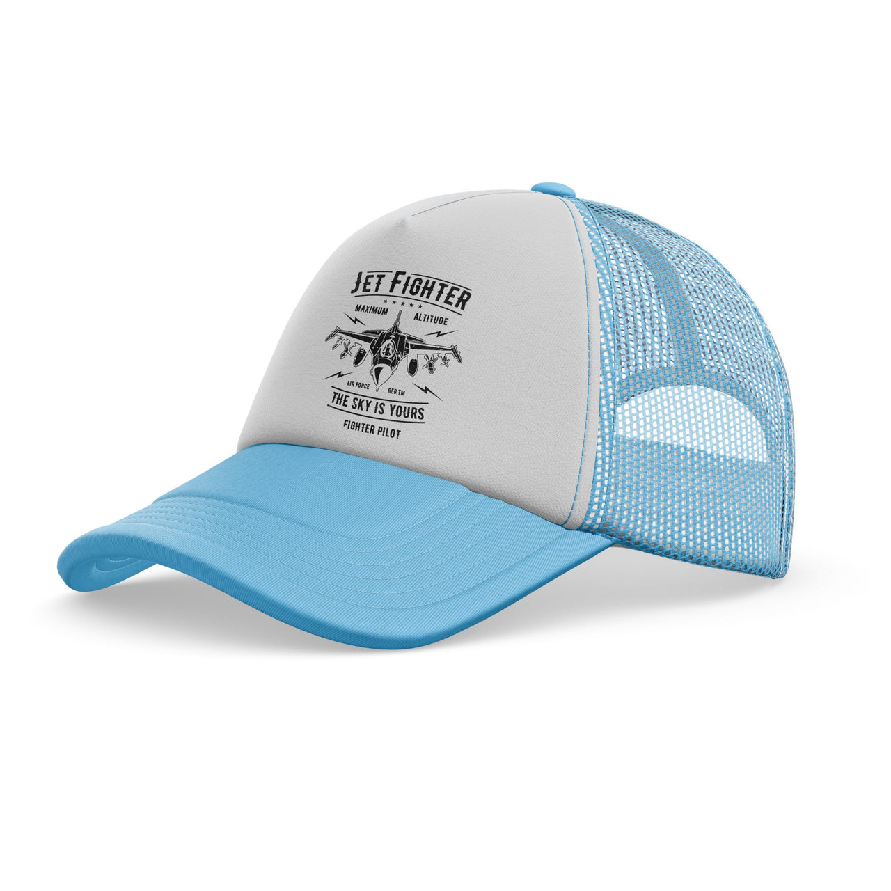 Jet Fighter - The Sky is Yours Designed Trucker Caps & Hats