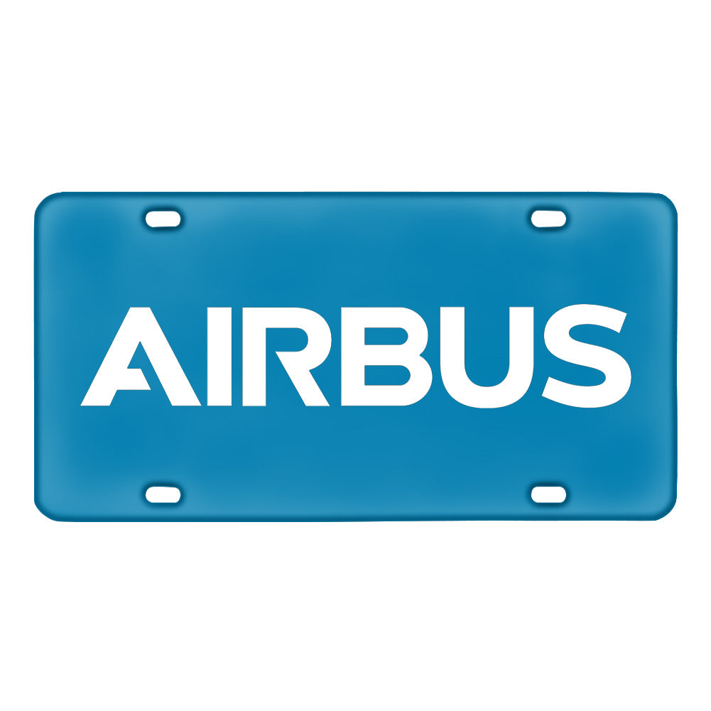Airbus & Text Metal License Plate - view 6