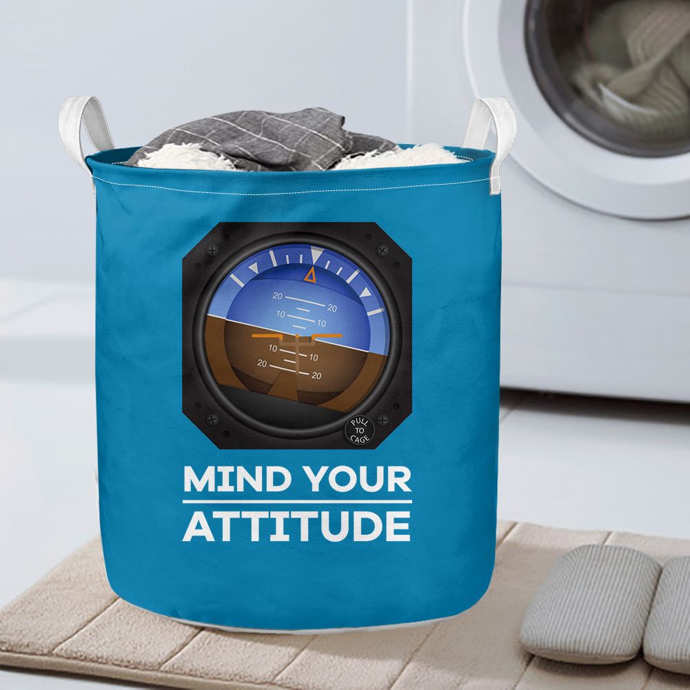 Mind Your Attitude Designed Laundry Baskets