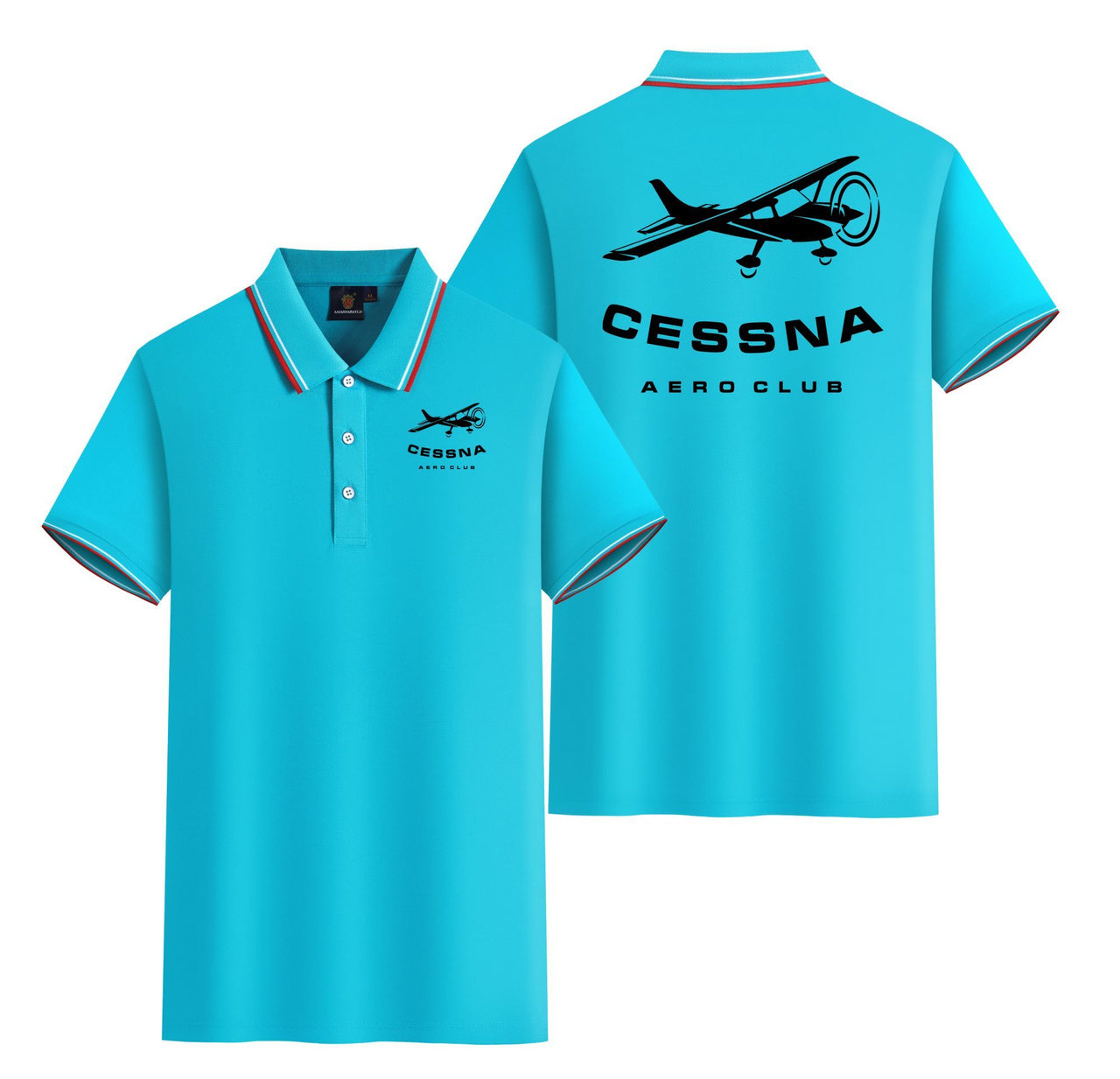 Cessna Aeroclub Designed Stylish Polo T-Shirts (Double-Side)