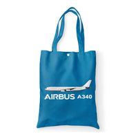 Thumbnail for The Airbus A340 Designed Tote Bags