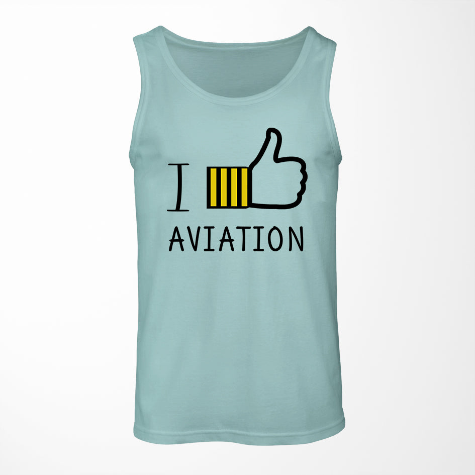 I Like Aviation Designed Tank Tops