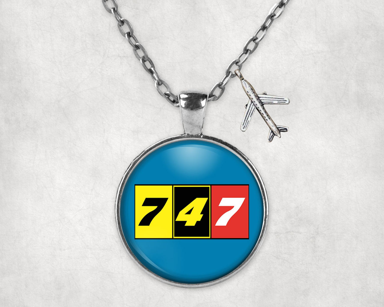 Flat Colourful 747 Designed Necklaces
