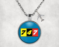 Thumbnail for Flat Colourful 747 Designed Necklaces