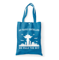 Thumbnail for Air Traffic Controllers - We Rule The Sky Designed Tote Bags